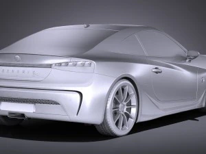 Generic Coupe GT 2017 3D Model