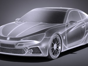 Generic Coupe GT 2017 Model 3D
