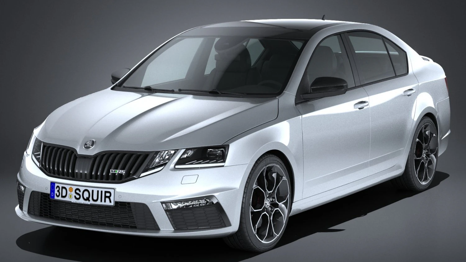 Skoda Octavia RS 2017 3D Model .c4d .max .obj .3ds .fbx .stl .blend