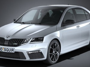 Skoda Octavia RS 2017 3D Model