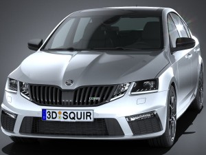Skoda Octavia RS 2017 3D मॉडल