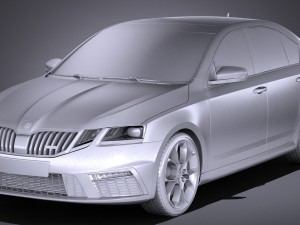 Skoda Octavia RS 2017 3D मॉडल