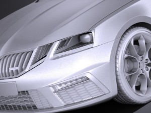 Skoda Octavia RS 2017 3D मॉडल