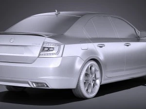 Skoda Octavia RS 2017 3D Model