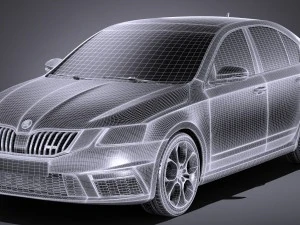 Skoda Octavia RS 2017 3D Model