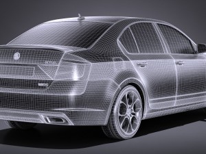 Skoda Octavia RS 2017 3D मॉडल
