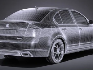 Skoda Octavia RS 2017 3D Model