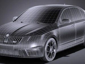 Skoda Octavia RS 2017 3D Model