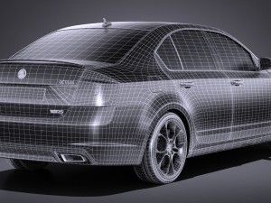 Skoda Octavia RS 2017 3D मॉडल