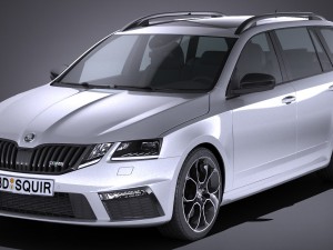 Skoda Octavia Combi RS 2017 3Dモデル