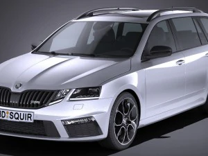 Skoda Octavia Kombi RS 2017 3D Model
