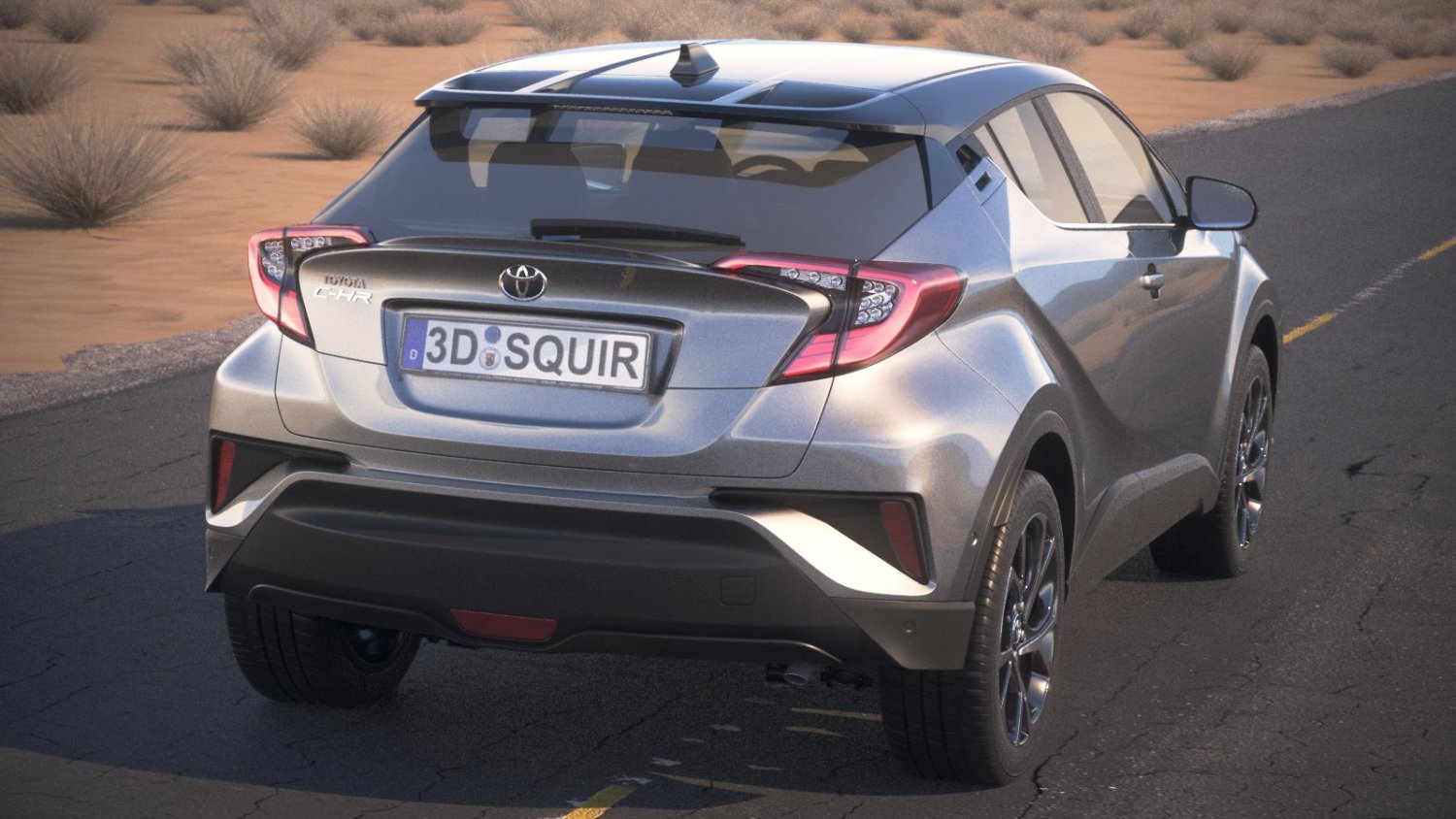 Toyota C-HR 2017 3D Model in SUV 3DExport