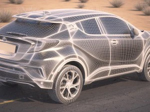 Toyota C-HR 2017 3D Model