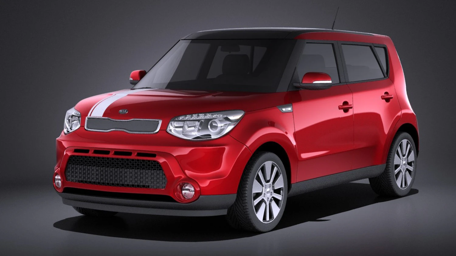 Kia Soul 2016 vray 3D Model .c4d .max .obj .3ds .fbx .stl .blend 
