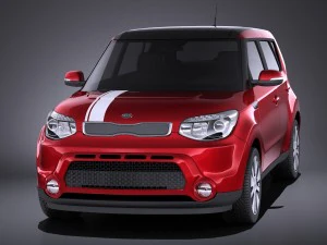 Kia Soul 2016 vray 3D Model