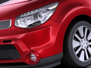 Kia Soul 2016 vray Modèle 3D