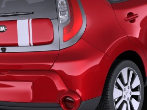 Kia Soul 2016 vray Modèle 3D