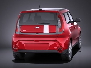 Kia Soul 2016 vray Modèle 3D