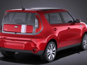Kia Soul 2016 vray 3D Model