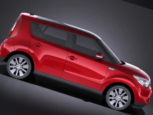 Kia Soul 2016 vray 3D Model