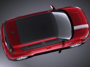 Kia Soul 2016 vray 3D Model