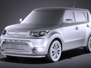 Kia Soul 2016 vray Modèle 3D