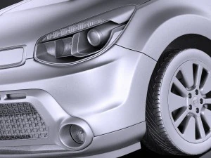Kia Soul 2016 vray 3D Model