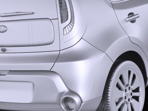 Kia Soul 2016 vray Modèle 3D