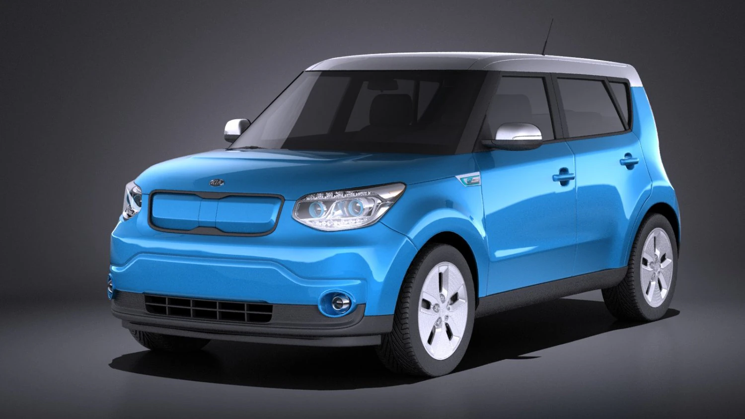 Kia Soul EV 2016 vray 3D Model .c4d .max .obj .3ds .fbx .stl .blend