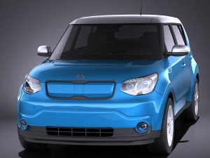 Kia Soul EV 2016 vray Modèle 3D