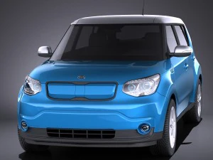 Kia Soul EV 2016 vray 3D Model