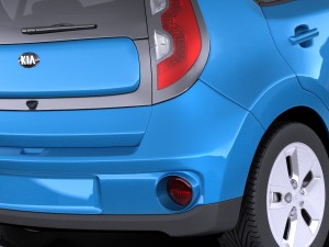Kia Soul EV 2016 vray Modèle 3D