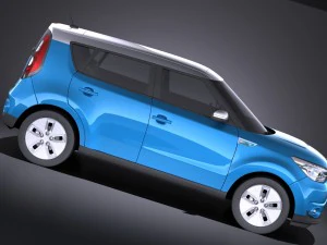 Kia Soul EV 2016 vray 3D Model