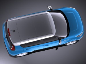 Kia Soul EV 2016 vray Modèle 3D