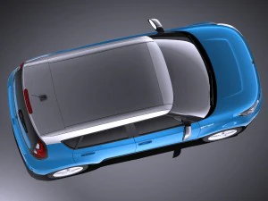 Kia Soul EV 2016 vray 3D Model
