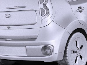 Kia Soul EV 2016 vray Modèle 3D