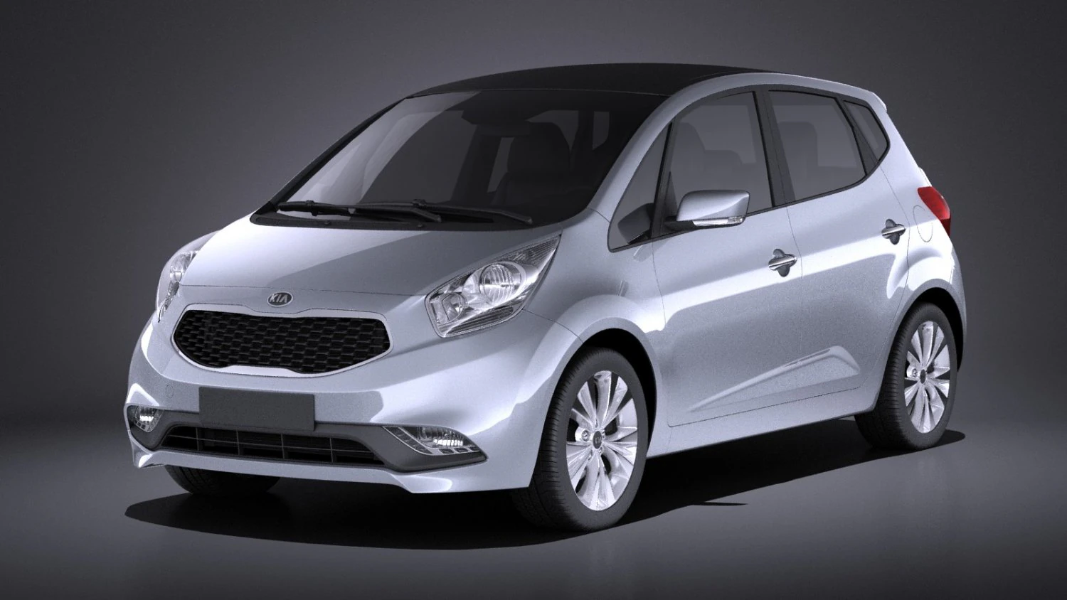 Kia Venga 2017 vray 3D Model .c4d .max .obj .3ds .fbx .stl .blend 