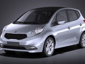 Kia Venga 2017 vray 3D Model