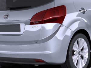 Kia Venga 2017 vray Model 3D