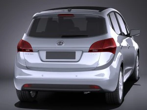 Kia Venga 2017 vray 3D Model