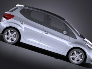 Kia Venga 2017 vray Model 3D