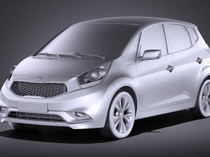 Kia Venga 2017 vray 3D Model