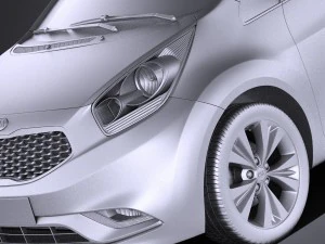 Kia Venga 2017 vray 3D Model