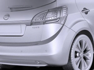 Kia Venga 2017 vray 3D Model