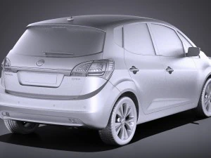 Kia Venga 2017 vray 3D Model