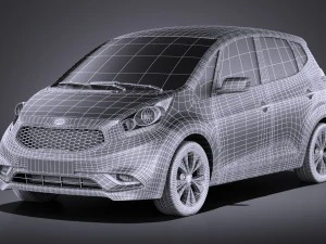 Kia Venga 2017 vray 3D Model