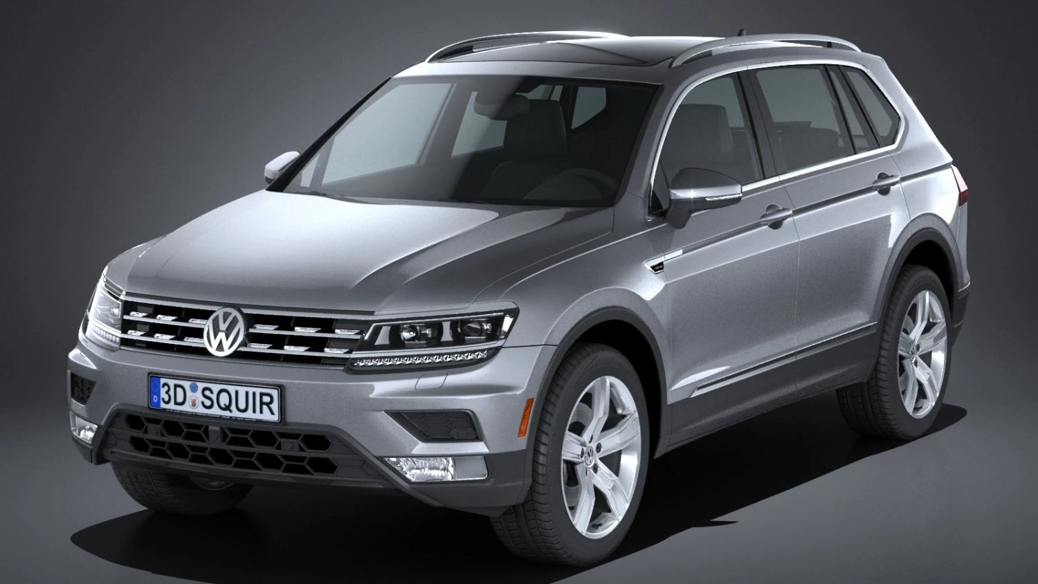 Volkswagen Tiguan Allspace 2018 3D Model .c4d .max .obj .3ds .fbx .stl .blend 