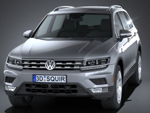 Volkswagen Tiguan Allspace 2018 3D Model