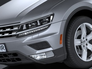 Volkswagen Tiguan Allspace 2018 3D Model