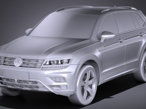 Volkswagen Tiguan Allspace 2018 3D Model
